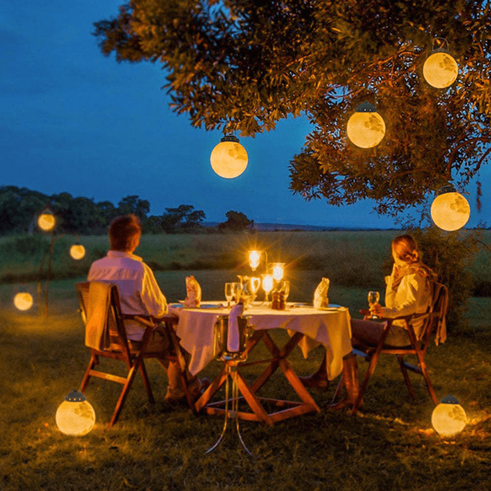 LED Buitenhanglamp - Goud Metaal & Hars