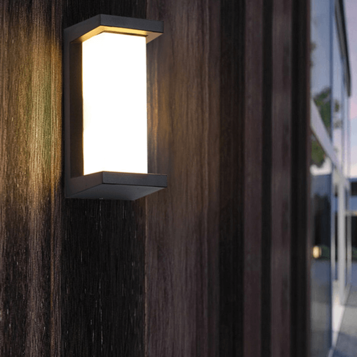 Moderne Buitenwandlamp Zwart-Wit - Tuinverlichting