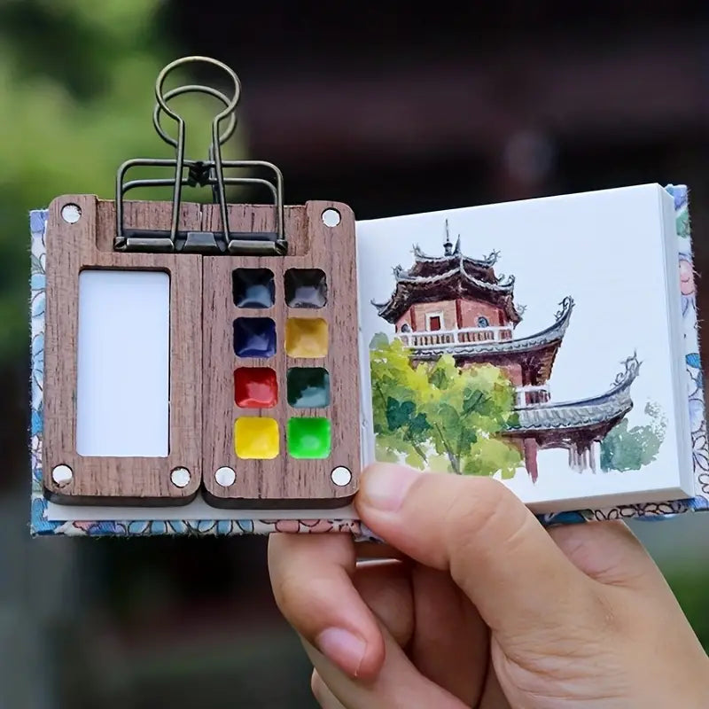 Compacte ArtPod Aquarelset voor Creativiteit Onderweg