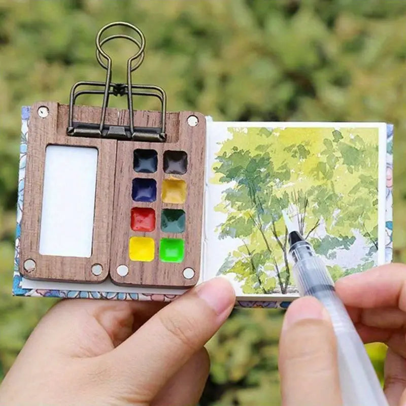 Compacte ArtPod Aquarelset voor Creativiteit Onderweg