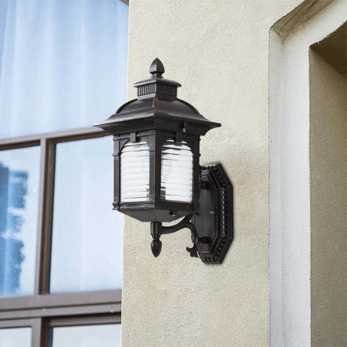 Wandlamp Buiten - Antiek Glas Design