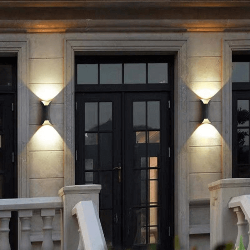Buiten LED Aluminium Wandlamp - Waterdicht