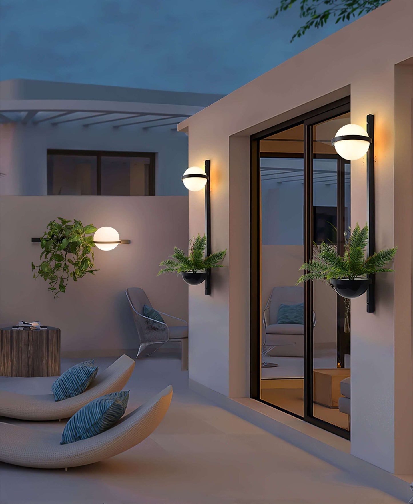 Moderne Buitenwandlamp - Waterdicht