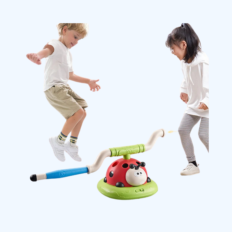 "3-in-1 sport speelgoed touwspring machine, trainingsspeelgoed, kleurrijk ontwerp, automatisering, geschikt voor kinderen"