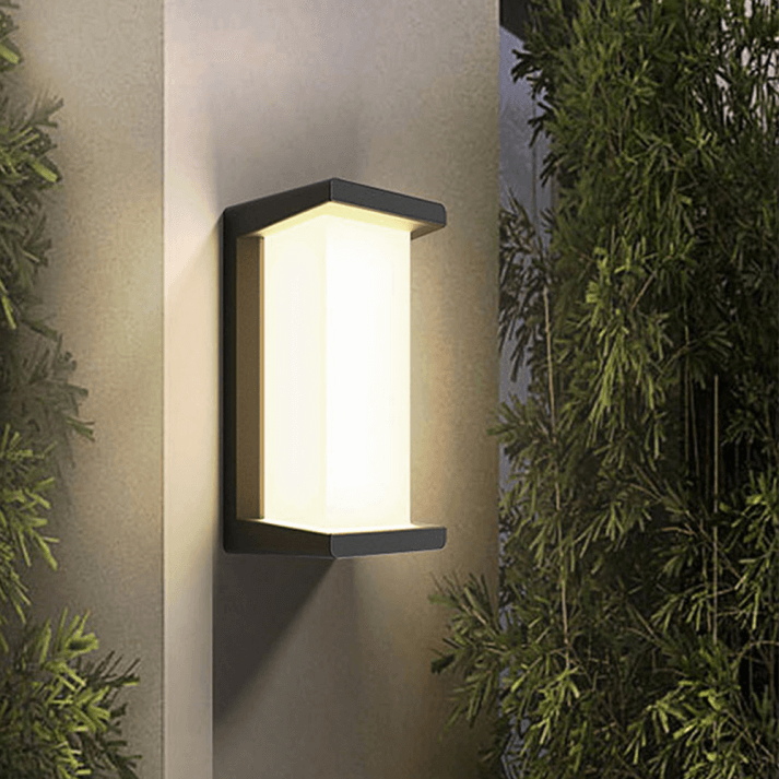 Moderne Buitenwandlamp Zwart-Wit - Tuinverlichting
