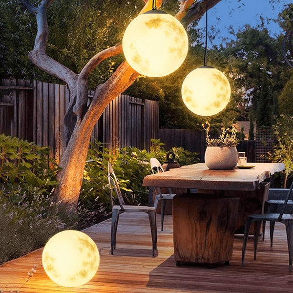 Maanvormige Tuinlamp - Sfeervolle