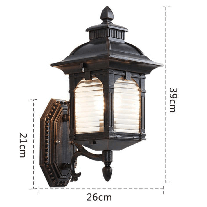 Wandlamp Buiten - Antiek Glas Design