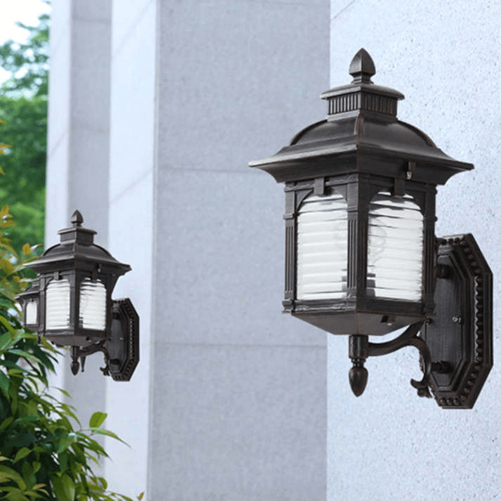 Wandlamp Buiten - Antiek Glas Design