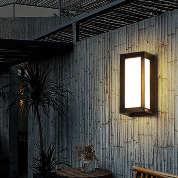 Moderne Buitenwandlamp Zwart-Wit - Tuinverlichting