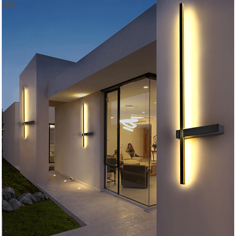 Moderne Buitenzuil LED Wandlamp
