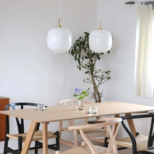 Moderne Hanglamp - Opaalglas Design