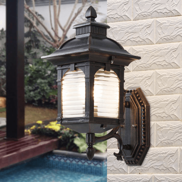 Wandlamp Buiten - Antiek Glas Design