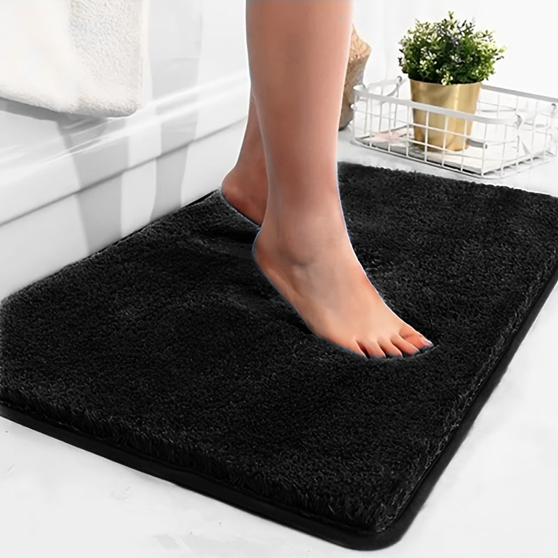 "Absorberende antislip badmat met geometrisch patroon, zacht gevoerd, ideaal voor moderne badkamer."