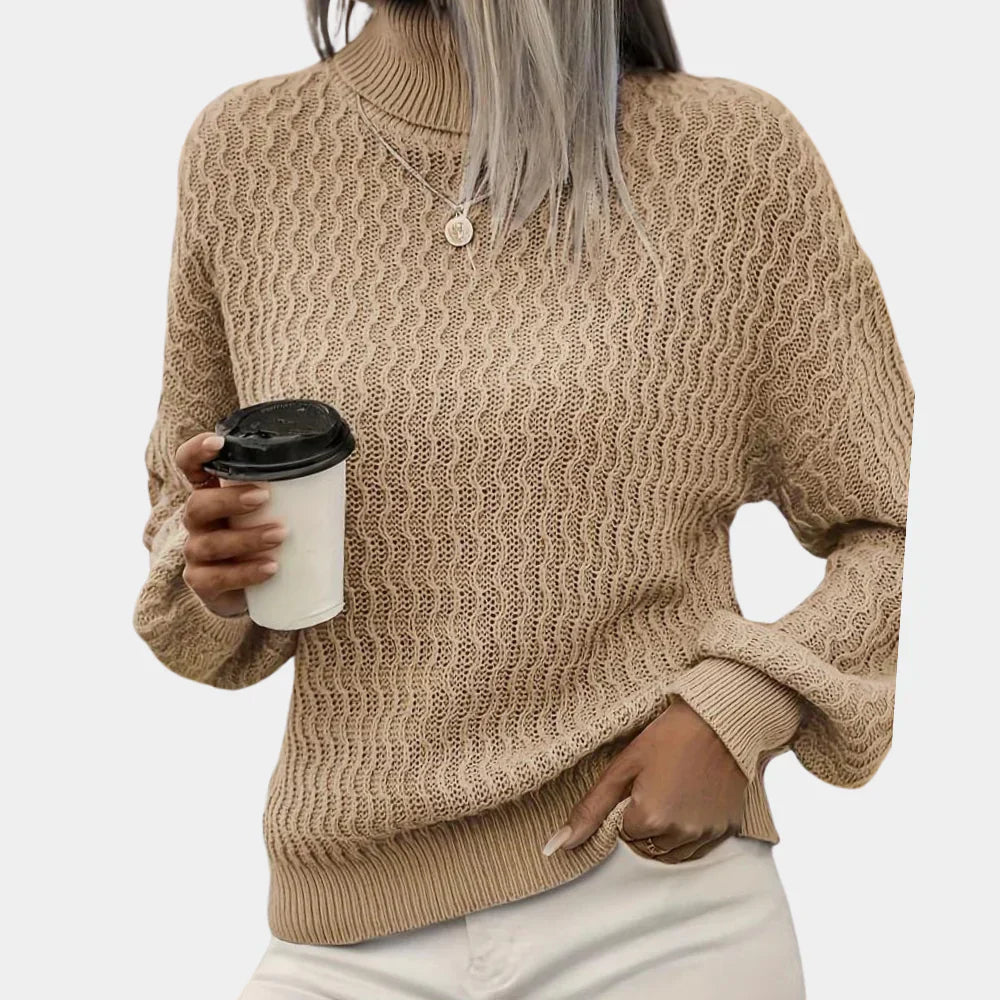 "Amanda coltrui dames met argyle ruitpatroon, warm en stijlvol, voorzijde. Perfect voor koelere maanden."