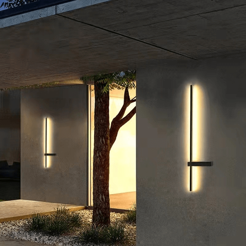Moderne Buitenzuil LED Wandlamp