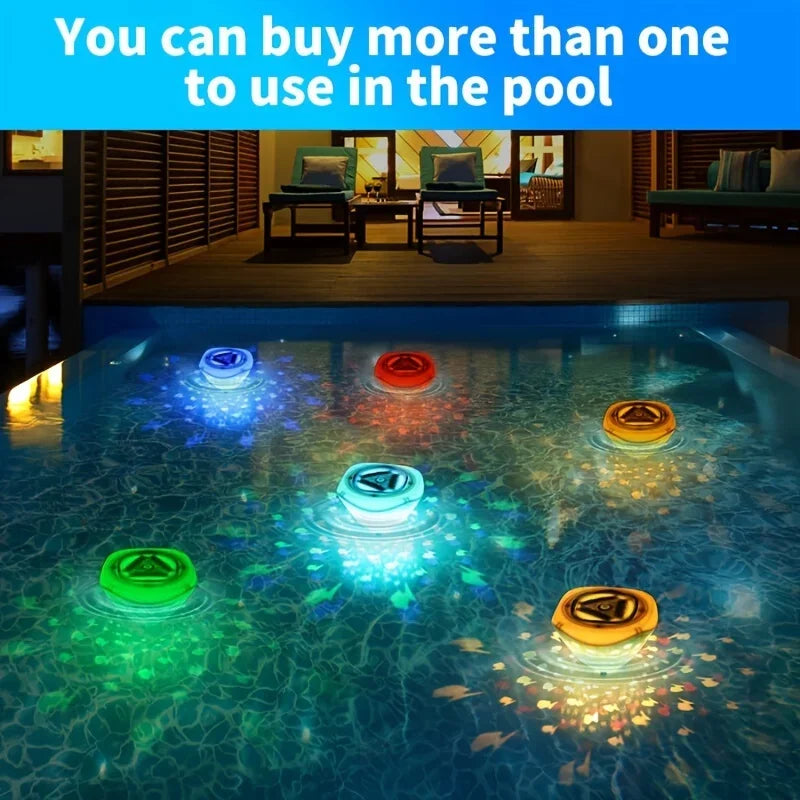 "Betoverende Aqua Party Light™ met visvormige lichtprojecties voor magische bad- en zwembadervaring"