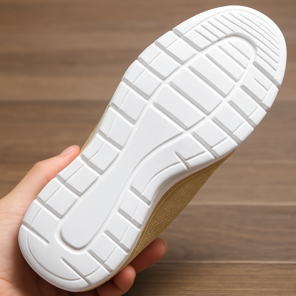 "Blauwe orthopedische dames slip-on sneakers met ademend mesh bovenwerk en flexibele zool voor optimaal comfort."