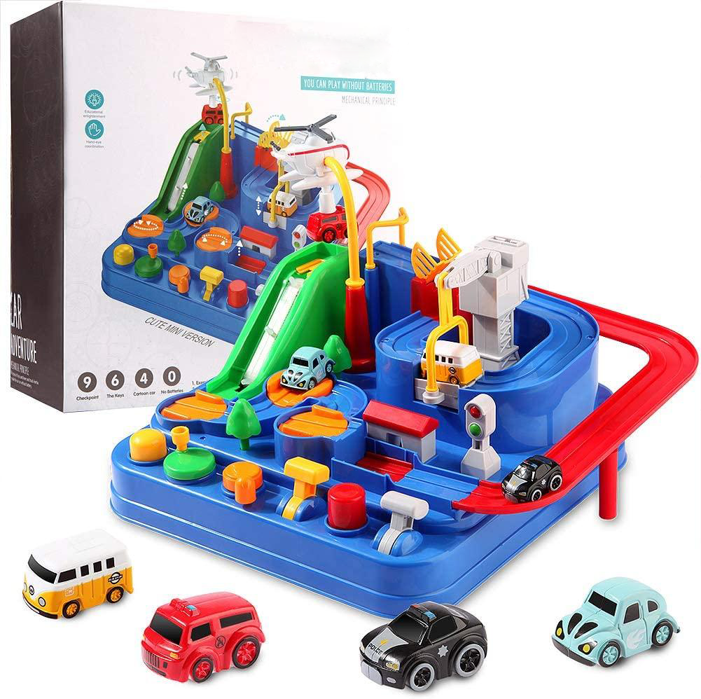 "Car Adventure™ speelgoed, kleurrijke auto’s, breintrainend spel, stimuleert kinderen, ontwikkeld voor zintuigen en intellige