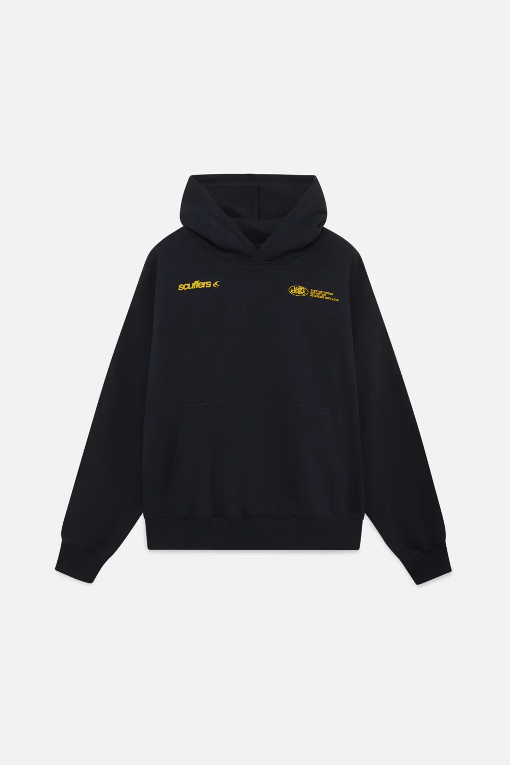 "Comfortabele, stijlvolle vrouwenhoodie in blauw, bordeauxroze; symbool van zelfliefde, ontspannen pasvorm, minimalistisch de
