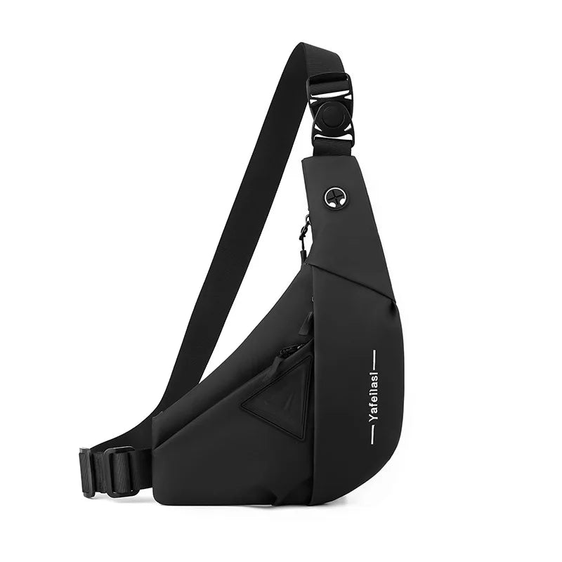 "Compacte heren crossbody tas, lichtgewicht en stijlvol, met verstelbare schouderband voor dagelijks handsfree gemak."