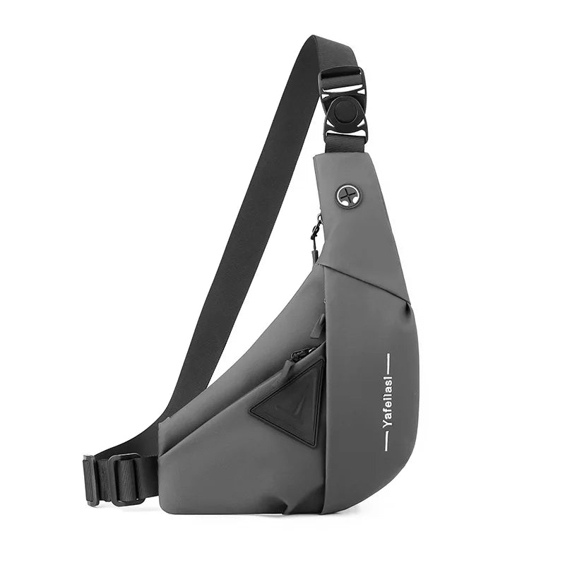 "Compacte heren crossbody tas, lichtgewicht en stijlvol, met verstelbare schouderband voor dagelijks handsfree gemak."