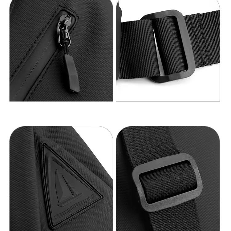 "Compacte heren crossbody tas, lichtgewicht en stijlvol, met verstelbare schouderband voor dagelijks handsfree gemak."