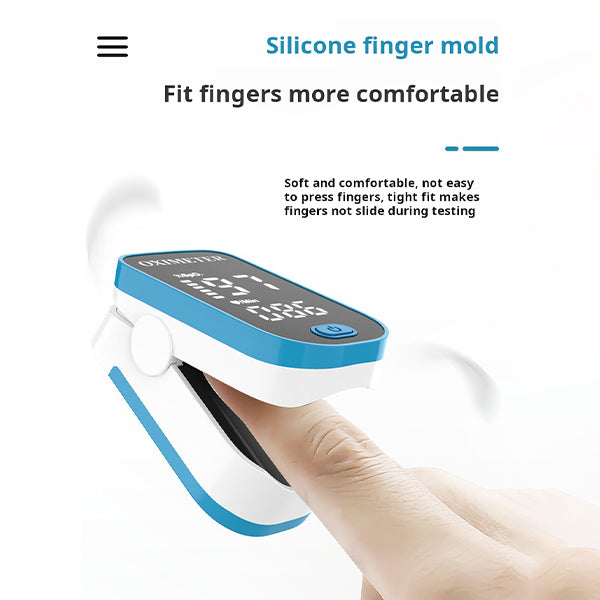 "Compacte niet-invasieve glucosemeter met groot LED-scherm voor pijnloze bloedsuikermeting, personal care product."