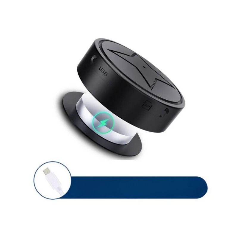 "Compacte, sterke magnetische GPS-tracker met ultradunne behuizing, ideaal voor discreet gebruik op metalen oppervlakken."