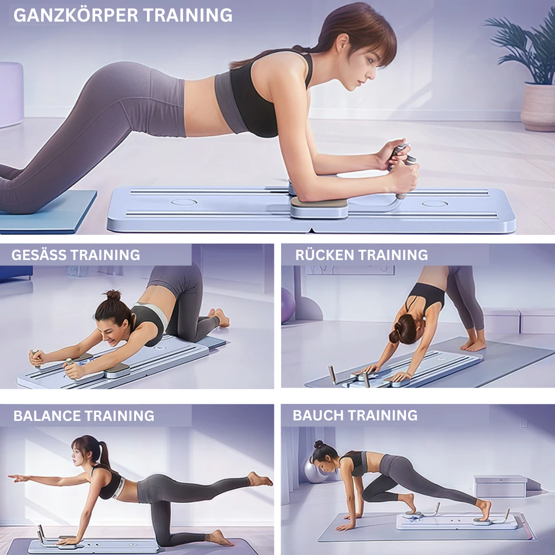 "Complete Pilates Reformer set voor fitness; geavanceerd ontwerp voor core-versterking en flexibiliteit thuis"
