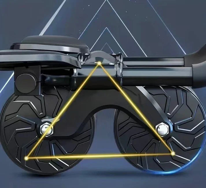 "CoreMaster buikspiertrainer, fitnessapparaat met brede wielen, ergonomische antisliphendels voor totale lichaamstransformati