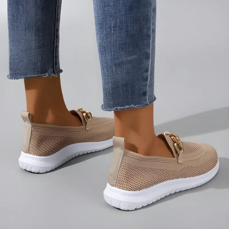 "Dames ademende orthopedische schoenen Carly: elegant beige design met comfort en medische ondersteuning voor elke gelegenhei
