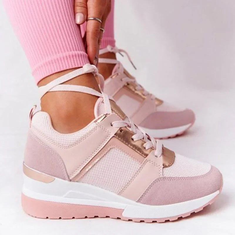 "Dames Air Sneakers met schokabsorberende air-zool, ademend mesh bovenwerk en lichtgewicht ontwerp in trendy stijl."