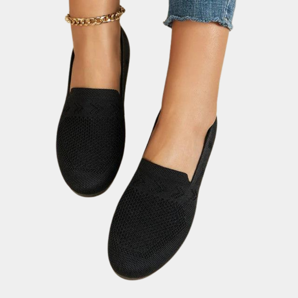 "Dames orthopedische schoenen Linda in blauw, stijlvol en comfortabel, met ademende materialen voor dagelijks gemak."