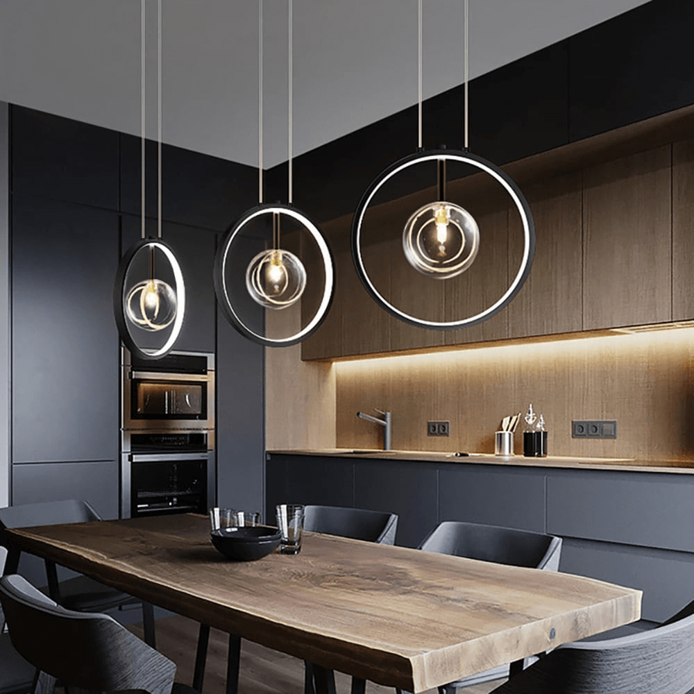 Minimalistische Glazen Hanglamp - LED Verlichting
