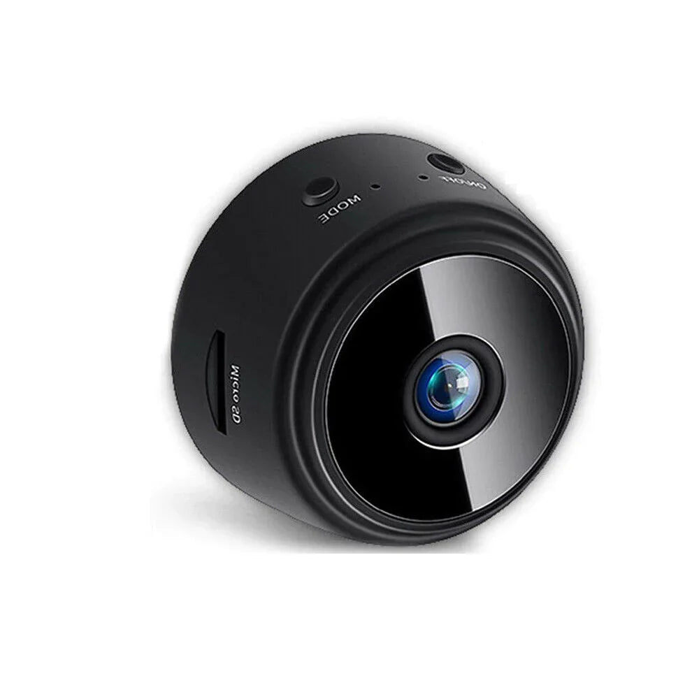 "Draadloze 1080P beveiligingscamera met nachtzicht, geschikt voor binnen en buiten, uitgerust met bewegings- en audiofunctie.