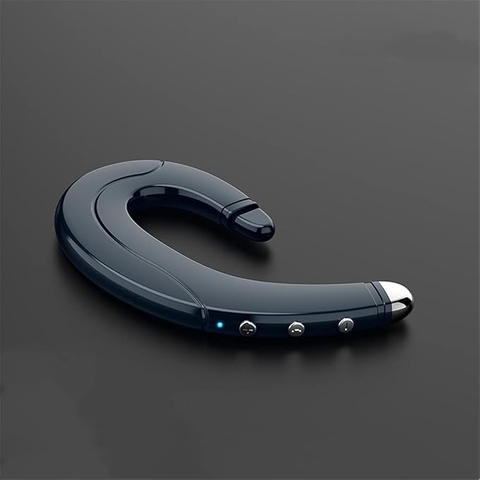 "Draadloze bone conduction headset voor comfortabel oorvrij luisteren, ideaal voor sporters, beschikbaar in blauw, rood, zwar