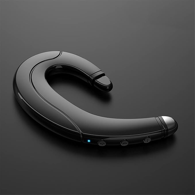 "Draadloze bone conduction headset voor comfortabel oorvrij luisteren, ideaal voor sporters, beschikbaar in blauw, rood, zwar
