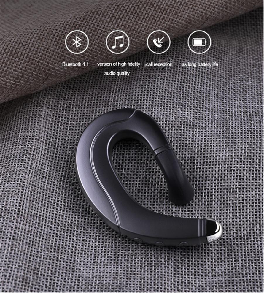 "Draadloze bone conduction headset voor comfortabel oorvrij luisteren, ideaal voor sporters, beschikbaar in blauw, rood, zwar