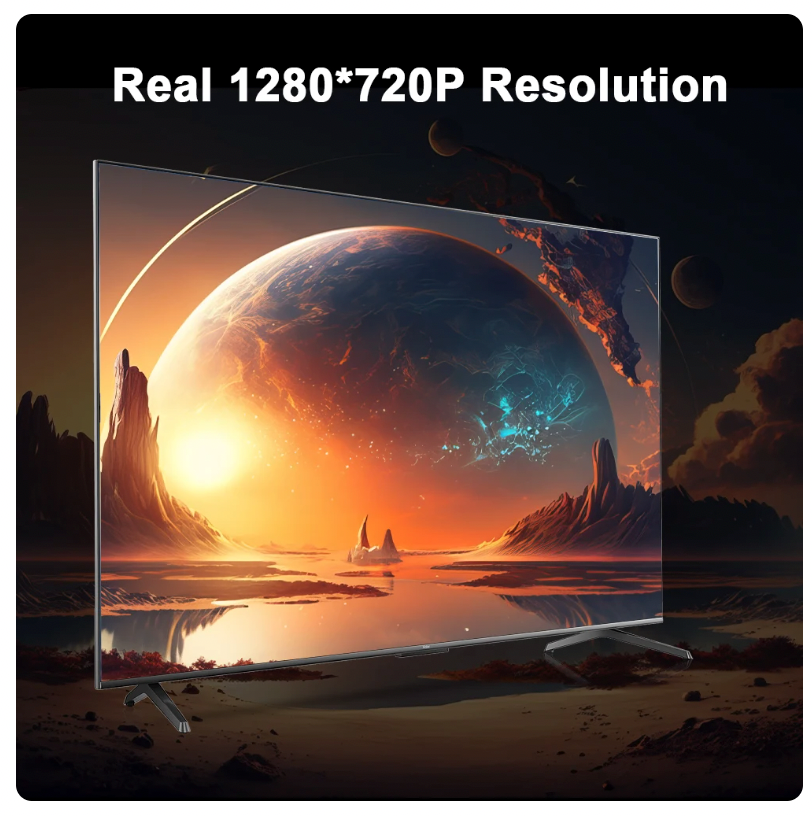 "Draagbare HD Outdoor Beamer voor thuisbioscoop, levendige projectie tot 120 inch, ideaal voor tuinfilmavonden."