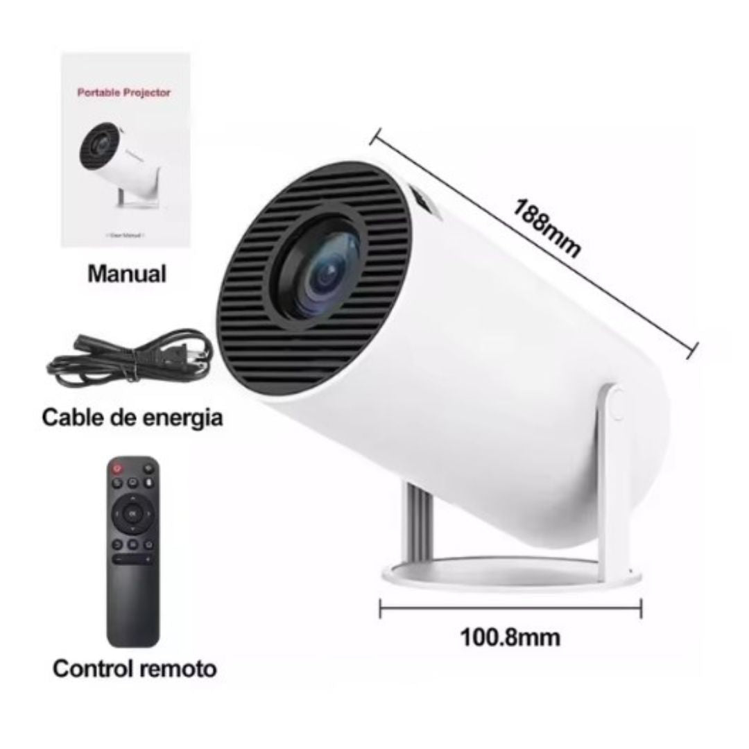 "Draagbare HD Outdoor Beamer voor thuisbioscoop, levendige projectie tot 120 inch, ideaal voor tuinfilmavonden."