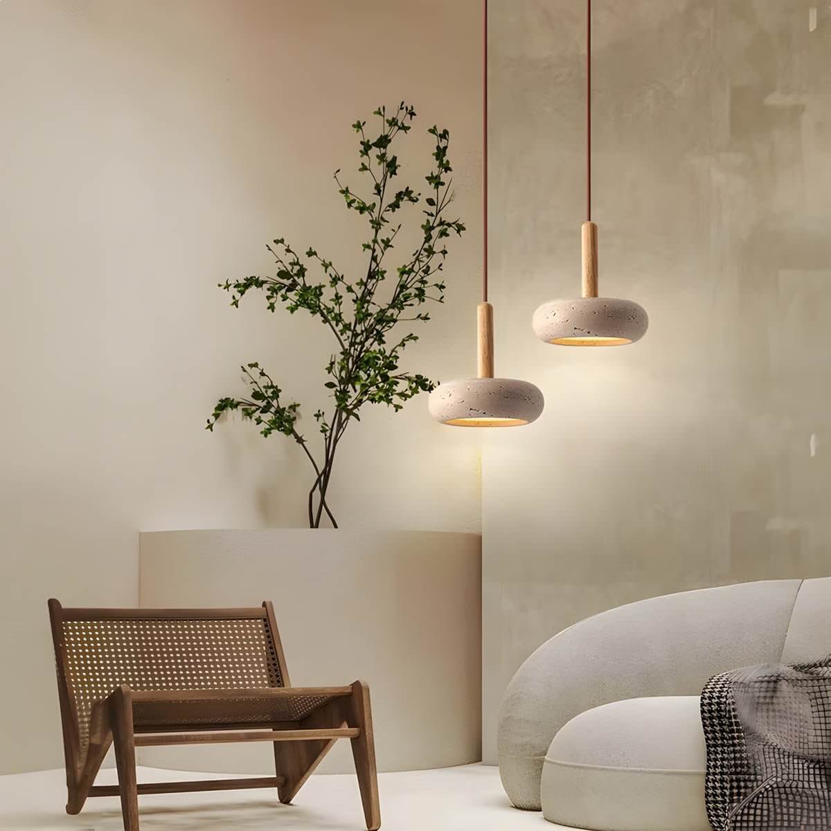 Natuursteen Hanglamp - Elegant & Duurzaam