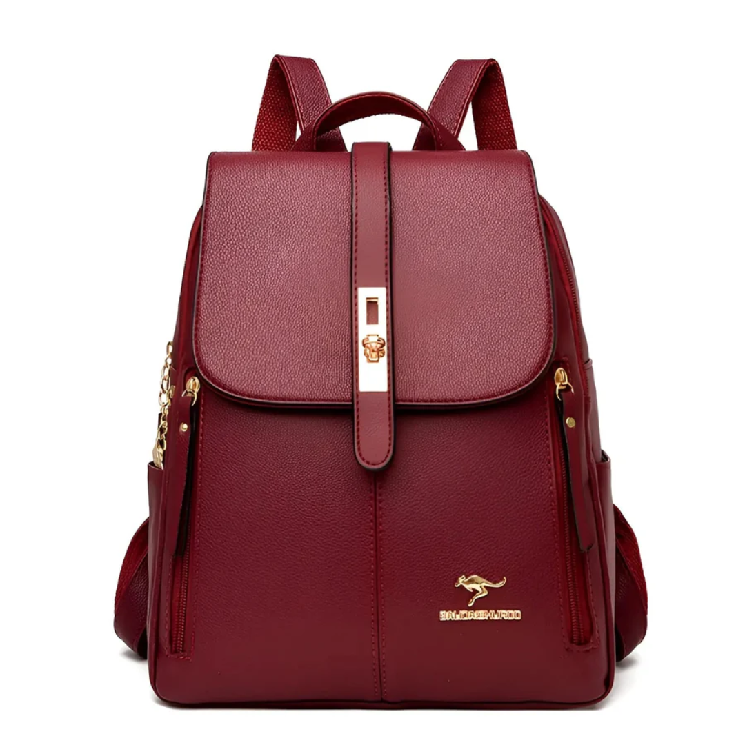 Elegante damestas in bourgondisch rood met ruim design en stijlvolle details, ideaal voor moderne vrouwen, werk en reizen.
