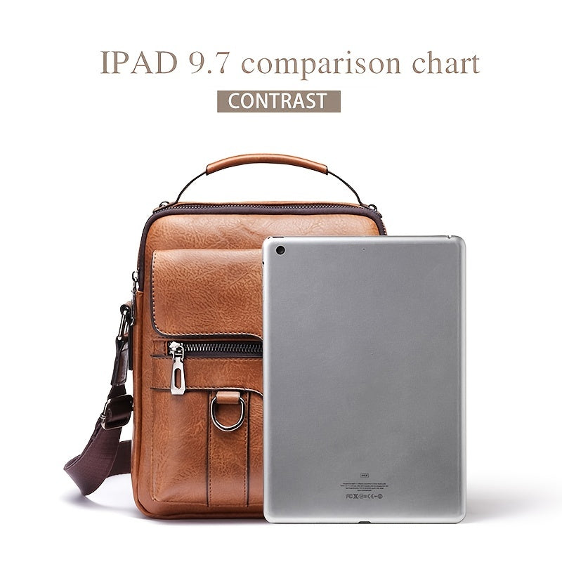 "Elegante en functionele Jannes leren crossbody tas voor heren, zwart, donkerbruin en lichtbruin, stijlvol en duurzaam."