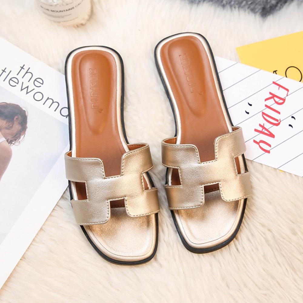 "Elegante leren dames slippers Juliana met open teen en rechte snit, hoogwaardig leer, luxe en comfort voor elke outfit"