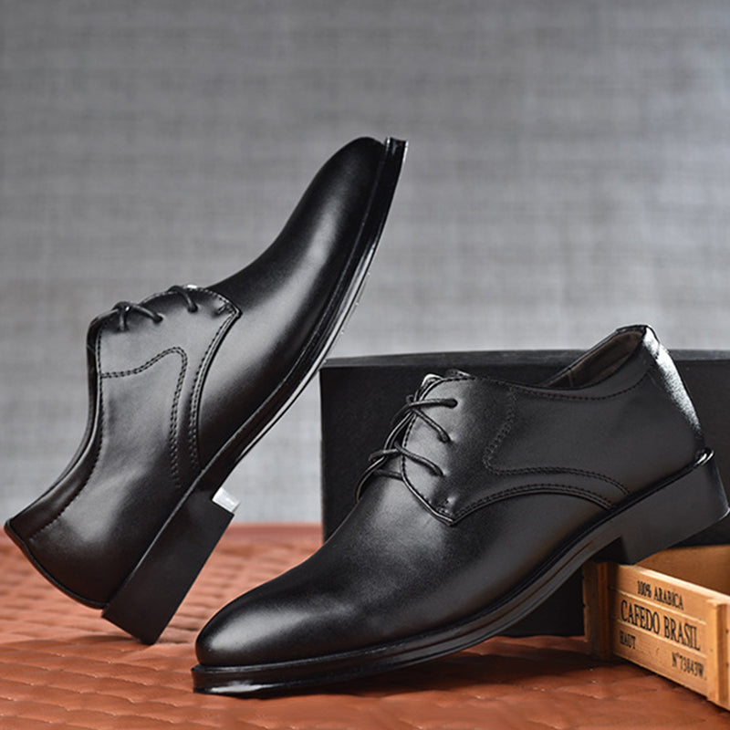 "Elegante matleren heren veterschoenen in bruin, stijlvolle look, trendy vetersluiting, voor zowel formele als casual outfits