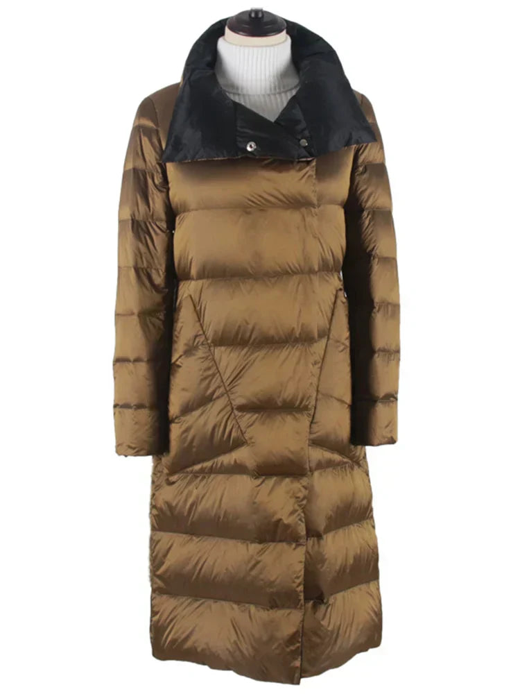 "Elegante Nordiva winterjas met geruit patroon, wolmix, vooraanzicht. Perfecte warmte en stijl voor koud weer."