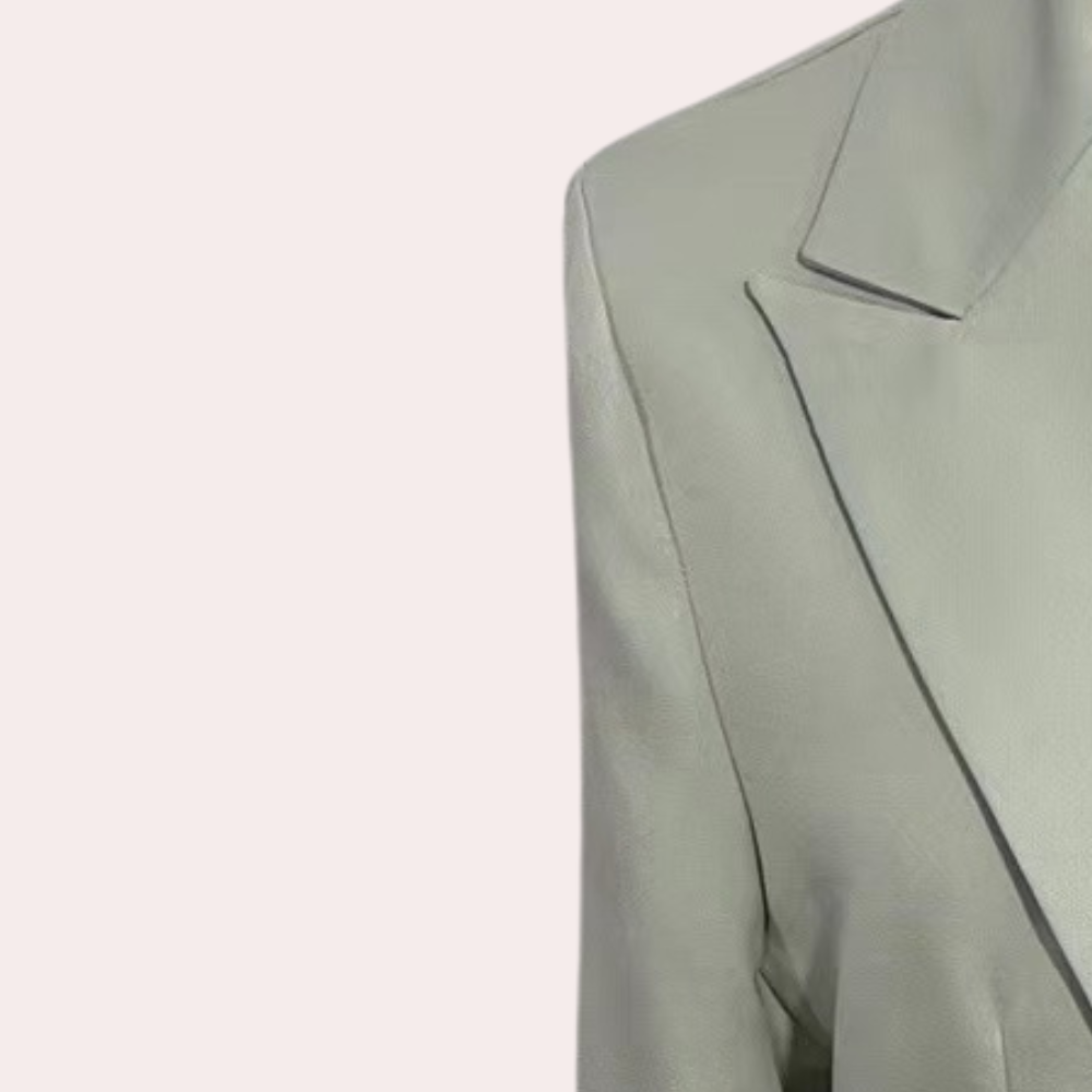"Elegante zwarte dames blazer set, stijlvol voor elke gelegenheid, combineerbaar met zakelijke en casual looks."