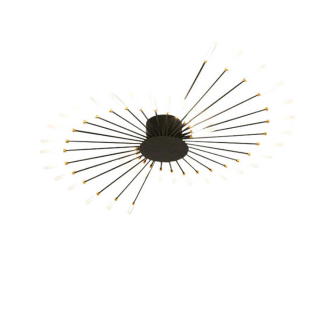 "Energiezuinige grote LED plafondlamp in modern wit metaal en acryl, ideaal voor verlichting van grote kamers."
