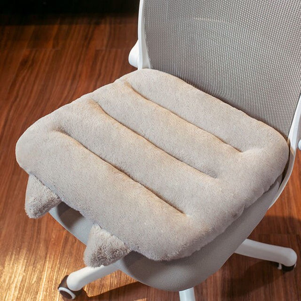Ergonomisch zitkussen, grijs, met drukverlagend schuim, zachte bekleding en antislip onderkant voor ultiem zitcomfort.