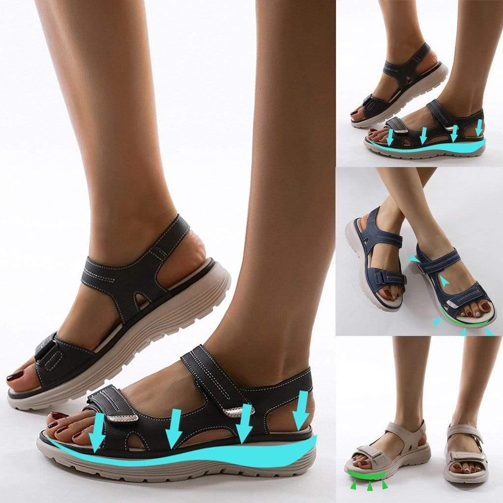 "Ergonomische dames sandalen met verstelbare bandjes, elegant design, comfortabel voetbed, perfecte keuze voor elke dag."